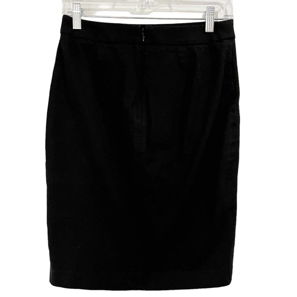 Banana Republic Black Pencil Career Wear Skirt Womens Size 2 Petite - Picture 2 of 4